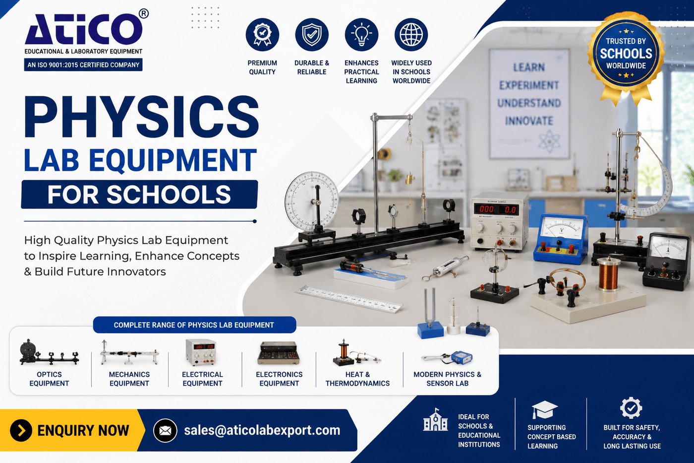 Physics Lab Equipment for School