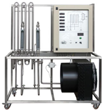 Heat Transfer Pilot Plant with Tube-in-Tube and Air Exchangers