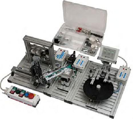 Multilevel Storage System with Pieces Identification Station on Rotary Indexing Table in Closed Loop Mode