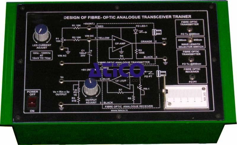 Advanced Fibre-Optic Analogue Transceiver Trainer