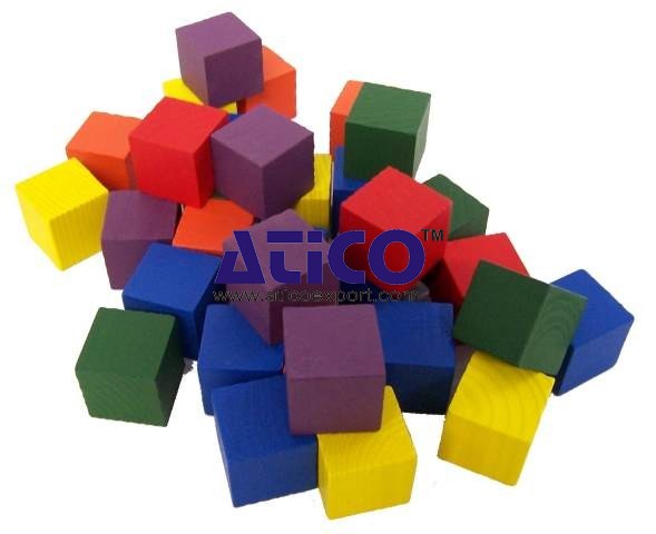 Color Cubes Wooden 1inch Set of 102
