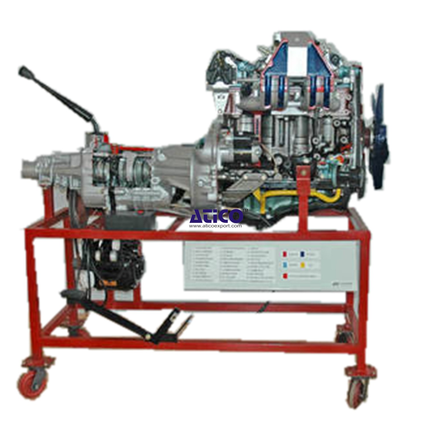 Sectional Working Model Of 4 Strokes Petrol Engine